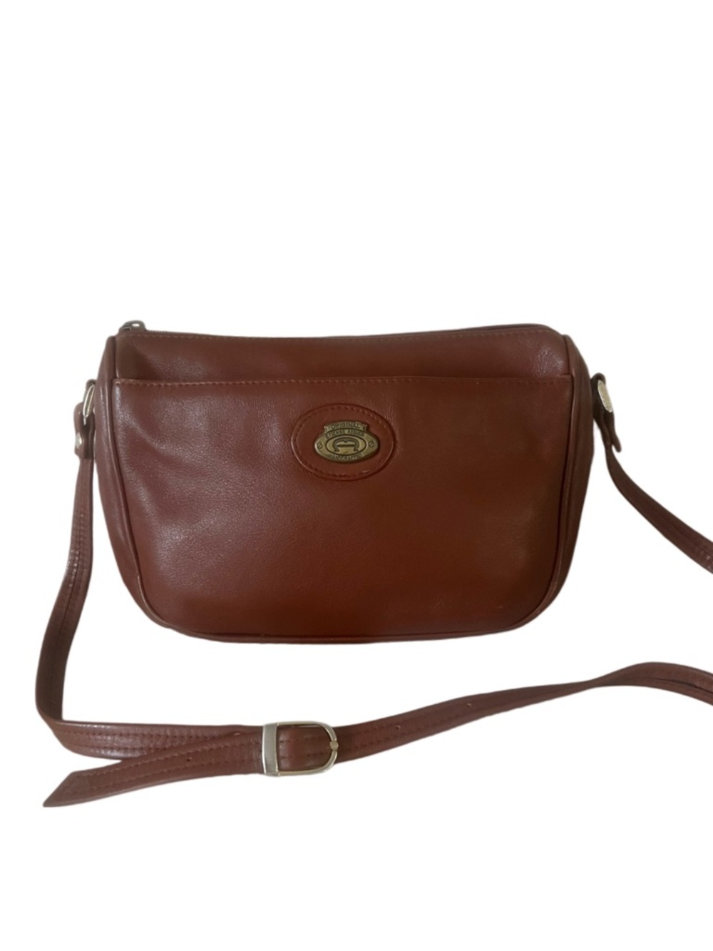 Etienne Aigner Vintage Classic Brown Leather Crossbody Bag